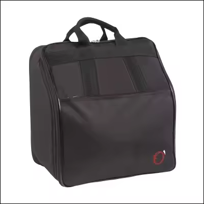 funda acordeon concertina portuguesa acolchado 10mm medidas internas: 33x33x20cm. negro - 1