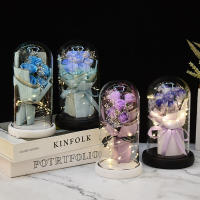 Regalo De Día De San Valentín Para Novia Rosa LED Eterna Decoración Luminosa Para Bodas Y Hogar Creativo Regalo Para Madre - details 1