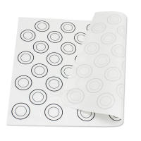 Manta De Silicona Aomily Para Hornear Y Pastelería 40*30cm Con 44 Círculos Para Macarons Herramienta Para Pasta Y Arroz Molde Para Pastel - details 5