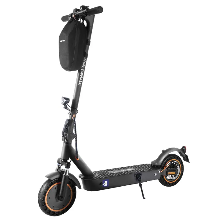 HONEY WHALE E9 MAX Patinete Eléctrico, Motor de 500W, Batería de 36V 10Ah, Neumático de 10 pulgadas, Velocidad Máxima de 20 km/h, Autonomía de 35-40 km, Freno Mecánico y Freno Electrónico, Certificación ABE - 1