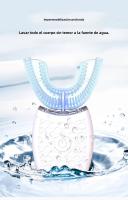 Cepillo De Dientes Eléctrico Inteligente U-Type 360 Grados Cabeza De Silicona Automático Carga USB Impermeable Para Adultos - details 3