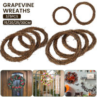 Corona Natural De Rattan 25/30cm Diámetro Hecha a Mano Decoración De Navidad Y Fiestas Helecho Vino Correas De Paja Para Adornos De Casa Y Jardín - details 2