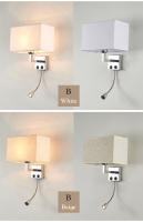 Lámpara De Pared De Tela E27 Con Interruptor Luz De Lectura LED Para Dormitorio Estudio Hotel Decoración Nórdica Moderna - details 11