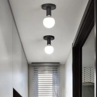 Base De Lámpara E27 Negra/Blanca Moderna Nórdica Retro De Hierro Decorativa Para Sala De Estar Dormitorio Baño Soporte Para Lámpara De Techo Y Pared - details 3