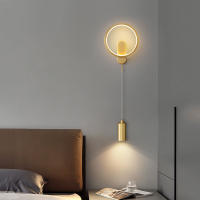 Lámpara De Pared LED Moderna Minimalista Para Dormitorio Y Sala De Estar Iluminación Interior Decorativa De Aluminio Incluye Bombillas - details 8