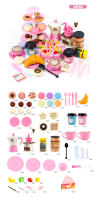 Juego De Comida Para Niñas Set De Té De Cocina Simulación De Pastel Y Café Juguete De Cocina Para Niños Juego De Casa De Juguetes Regalos De Cumpleaños - details 5