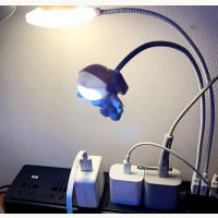 Lámpara De Lectura Portátil En Forma De Astronauta Blanco USB Para Escritorio Luz Nocturna LED Para PC Y Computadora Fuente DC 5V - details 7