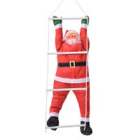 Decoración De Navidad: Santa Claus Subiendo Por Una Cuerda De Ladder Adorno De Árbol De Navidad Inflable Muñeco De Exterior - details 8