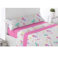 Juego de Sábana PIRINEO de invierno, 3 piezas diseño infantil/juvenil estampado fantasía para camas de 90 cm y 105 cm - details 1
