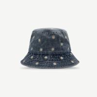 Gorro De Buho De Lino Para Mujer Con Bordado De Margarita Protección Solar Estilo Casual Hip Hop Sombrero De Verano Vintage - details 0