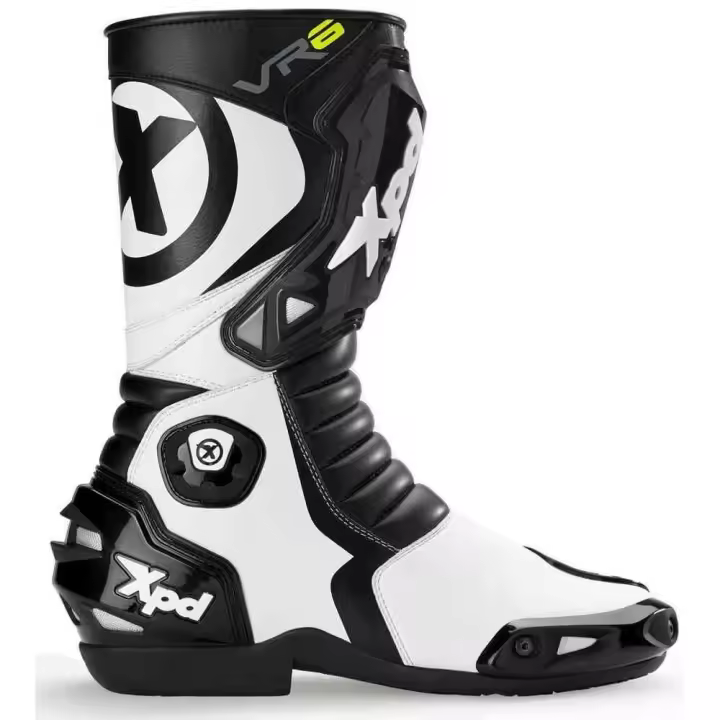 Botas Moto XPD VR-6 Black white - 1