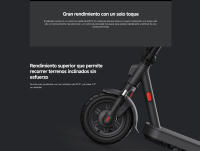 Oficial | Xiaomi Electric Scooter Elite, Potencia nominal 400 W, Velocidad máx 25 km/h, Suspensión delantera de doble horquilla - details 6