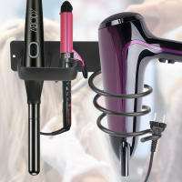 Organizador De Baño Pared Montado Estante De Almacenamiento Con Porta Secador Y Rizador De Cabello Accesorios De Cocina De Aluminio Espacial - details 9