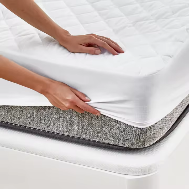 Protector de colchón acolchado e impermeable Descansín  Protege de ácaros y mejora la higiene - 1