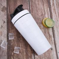 Botella De Proteína De Acero Inoxidable 500/750ml a Prueba De Fugas Para Gimnasio Y Fitness Con Escala Y Mezclador Para Batidos De Leche En Polvo - details 13