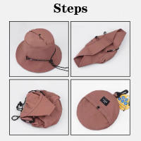 Gorro De Pescador Impermeable Para Mujer Protección Solar De Verano Sombrero De Paja Panamá Para Acampar Senderismo Montañismo Unisex - details 3