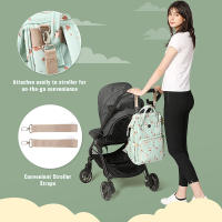 Mochila De Diaper Grande Capacidad Multifuncional Bolsa De Bebé Impermeable Moda Para Mamá Viaje Nappy Bags Bolsa De Amamantamiento - details 1