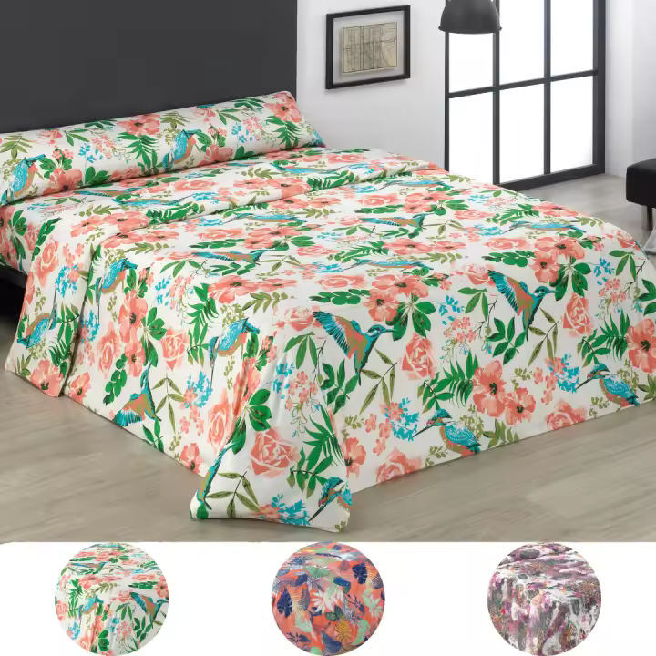 Novotextil Juego de Funda Nórdica 3 Piezas de Microfibra Suave Transpirable con Estampado Moderno Ideal Cama Individual o Doble Material de Alta Calidad Proporciona Confort Frescura Perfecta Todo el Año Suave al Tacto Resistente - 1