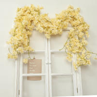 Guirnalda De Flores Artificiales De Sакura Para Decoración De Hogar Jardín Bodas Y Fiestas Arreglo De Sakára En La Pared - details 11