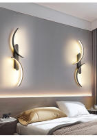 Lámpara De Pared Moderna En Forma De C LED Minimalista Para Decoración De Hogar Sala De Estar Dormitorio Pasillo Oficina Instalación En Pared Material Aluminio Negro - details 9