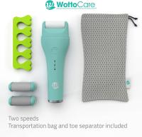 Lima Eléctrica de Pies WottoCare Pedi-Roller – Recargable e Inalámbrica con 3 Rodillos Intercambiables - details 4