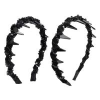 Headband De Mujer Con Borlas Cinta Para Afeitar Dientes Antideslizante Accesorio De Moda Para El Cabello Uso Casual - details 6