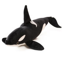 Orcinus Orca Negro Peluche Realista Delfín Asesino Muñeco De Tela Grande Ballena Oceanográfica Juguetes Para Niños Regalo De Cumpleaños - details 15