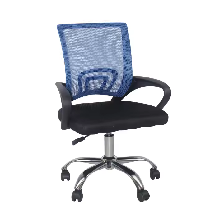 Orion91 - Silla de Escritorio Classic, Oficina y Despacho, Home Office, Respaldo Malla Transpirable, Soporte Lumbar, Reposabrazos, Altura Ajustable, Ergonómica, 52x65x(86-95)cm - 1