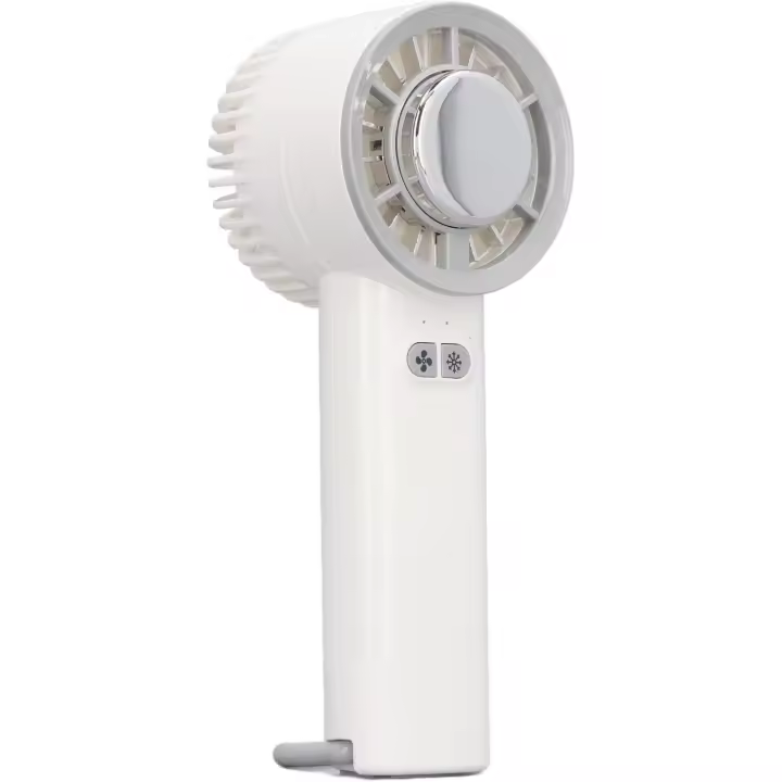 Ventilador de mano portátil, ventilador de mano de viento frío de 3 velvidades, ventilador USB recargable con badería de 1600mAh, ventilador circular de enfriamiento de Hielo fresco - 1