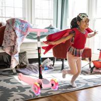 Patinete para niños - Patinete con ruedas para niños | Patinetes para niños con altura ajustable | Patinete antideslizante para niños | Plataforma extra ancha, ruedas iluminadas para que los niños jueguen al aire libre y aprendan a conducir - details 2