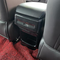 Cubierta De Salida De Aire Trasera Para MG4 Mulan EV 2022 2023 2024 Protector De Marco De Ventosa De Carbono Panel De Vents De Aire Acondicionado - details 5