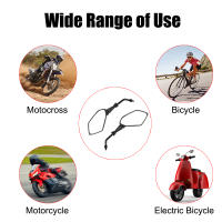 Espejos De Motocicleta Vista Trasera Monitor Falso Fibra De Carbono Decorativa Para Bicicleta Eléctrica E-Bike Pit Dirt Bike Scooter ATV - details 8