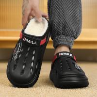Zapatillas De Invierno Para Hombre Suaves Y Cálidas De Peluche Interior Para Dormitorio Calzado De Algodón EVA Clogs Confortables Tallas 38-45 - details 25