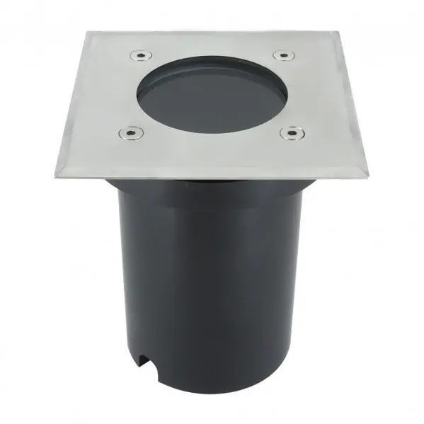 FABRILAMP Empotrable Exterior Encastrar Cuadrado Niquel IP65 13x11x11cm - 1