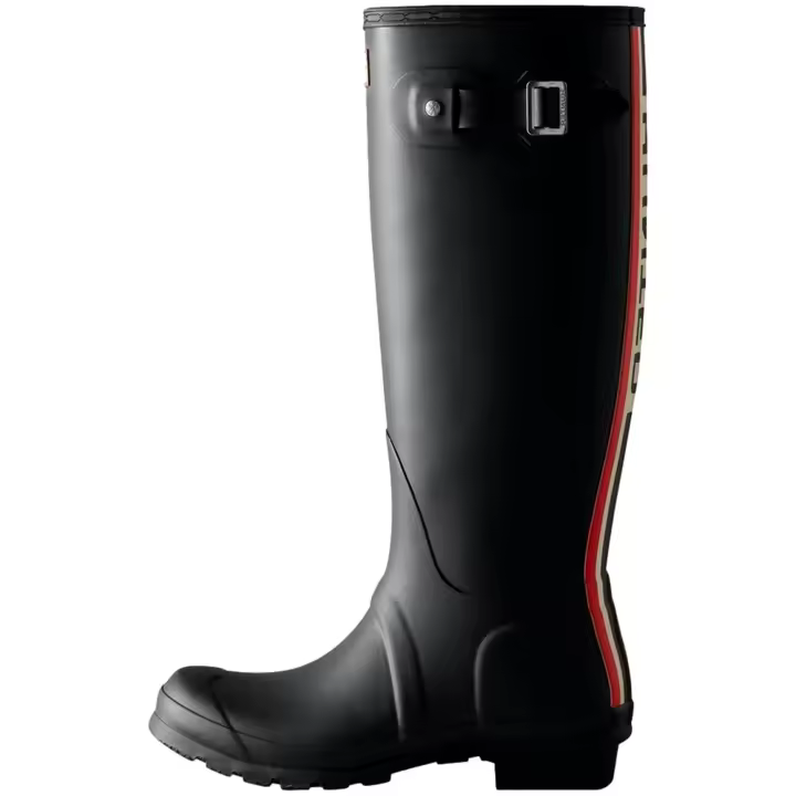 Bota HUNTER Original Tall Backstrap Logo Color Negro - 1