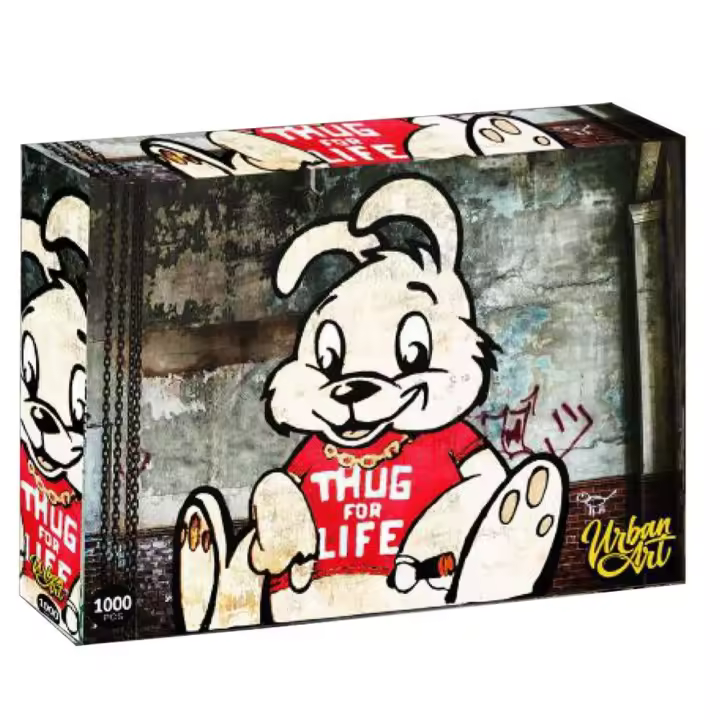 Prime 3D-RD-RS263077 Does Not Apply Puzzle Urban Art Thug for Life 1000 Piezas, Color, único (22623) - 1