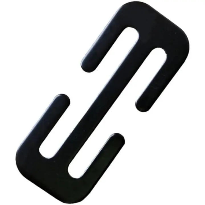 Clips para cinturón de seguridad, hebilla de bloqueo de metal para ajuste del cinturón de seguridad, accesorio de hebilla con clip de cincha de inserción de seguridad, ajustador localizador de hombro - 1
