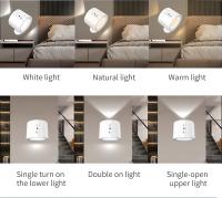 Lámpara Nocturna LED Magnética Recargable Con Control Remoto Y Toque Iluminación De Lectura Para Armario Luz De Pared - details 4