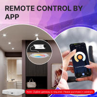 MoesHouse Downlight ZigBee 6W RGB Cambio De Luz Caliente Fría Compatible Con Alexa Google Home Control Remoto Tuya Luz LED Inteligente - details 4