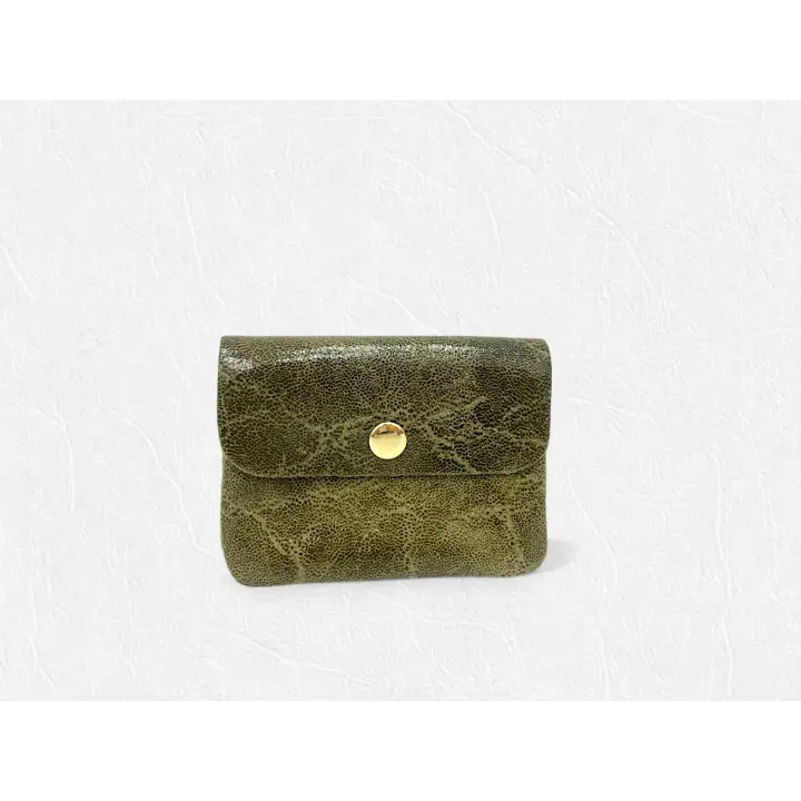 Cartera Elegante de Cuero Granulado，monedero Para Mujer - Ultra Ligera, Suave y Práctica con Textura Moderna | 2 Compartimentos + Bolsillo con Cremallera | Estilo Atrevido y Juvenil, Varios Colores - 1