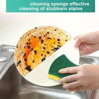 Juego De Esponjas De Limpieza Multifuncional 8/16/32 Piezas Pads De Escalofrío Doble Cara Duraderos Para Uso Doméstico Y De Cocina - details 2