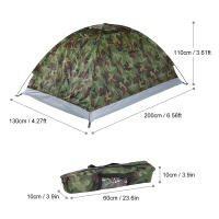 TOMSHOO Carpa Para Acampar Para 2 Personas Capa Sencilla Portátil De Verano Camuflaje Para Exteriores Viajes Material Oxford 600D Con Reflectante Mylar - details 5