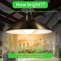 Lámpara Solar Colgante Split Con 1 Panel Y Control Remoto Para Camping Y Jardín Fuente De Energía LED Material ABS - details 8