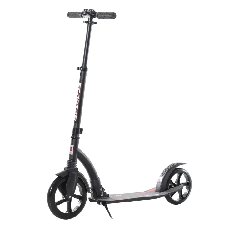 Patinete Infantil Kickscooter Ajustable con amortiguación Altura regulable a partir de 14 años Aluminio 92,5x37,5x87-101,5 cm - 1