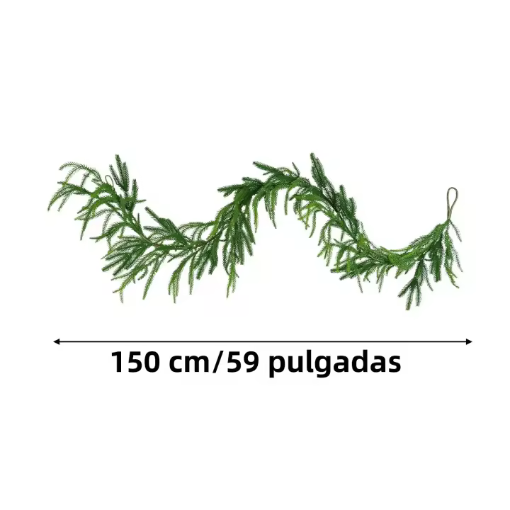 Guirnalda De Navidad Decorativa Para Casa Y Jardín Arbolado Artificial De Plástico Para Exposición Al Aire Libre Y Interior - 1