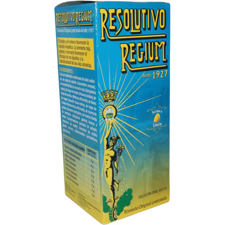 Drenante Resolutivo Regium Formula Original Plameca Raíz Circulatorio - Colesterol - Glucosa Inicio Digestivos y Depurativos - 1