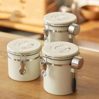 Contenedor De Almacenamiento Airtight De Acero Inoxidable Para Cofeina Gran Capacidad Reserva De Alimentos Ecológico Y Fresco - details 4