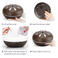 Diffusor De Aromaterapia Con Control Remoto Y Luz LED Cambiante De 7 Colores Máquina De Ultrasonidos Humidificador De Misting Frío Para Aceites Esenciales - details 7