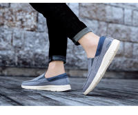 Zapatos De Lona Para Hombre Mocasines Clásicos De Ocio Cómodos Y Transpirables Zapatillas Casuales Para Adultos Con Punta Redonda Suela EVA - details 14