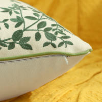 Funda De Cojín Decorativa Bordada 45x45 Cm Algodón 100% Cubiertas De Cojines Cuadradas Para Decoración Rústica Y Moderna - details 5